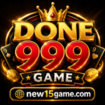 DONE999 online gaming app logo with luxurious casino branding for Pakistani players