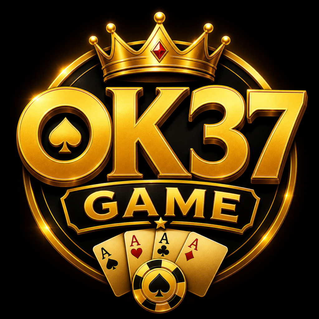 OK37 Game official logo for Pakistan mobile gaming app, smartphone entertainment, and online reward platform
