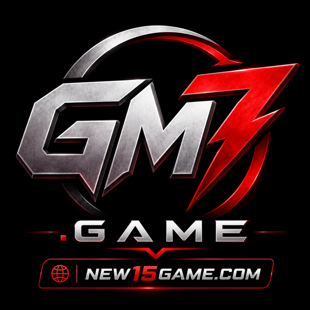 GM7.GAME gaming app logo with modern neon style design for Pakistani Android users